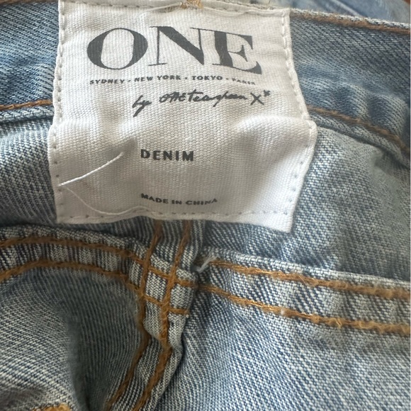 One Teaspoon Awesome Baggies 'Hustler' Ripped Relaxed Tapered Leg Jeans Size 32 - Picture 9 of 15